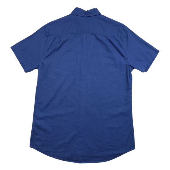 Onia Shirt Mens Small Blue Linen Blend Button Down Short Sleeve - Picture 8 of 9
